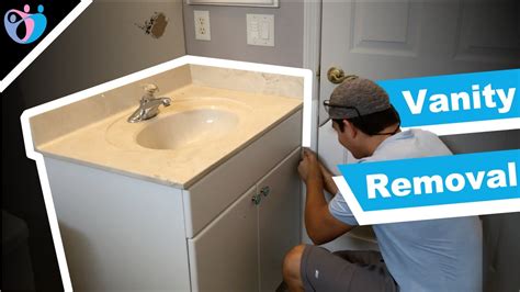 How To Remove Bathroom Cabinet And Sink?