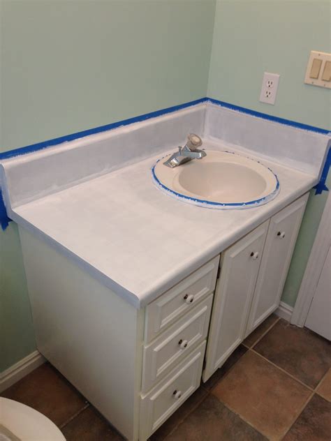 How To Repaint A Bathroom Countertop?