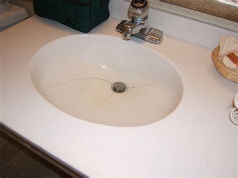 How To Repair Hairline Crack In Bathroom Sink?