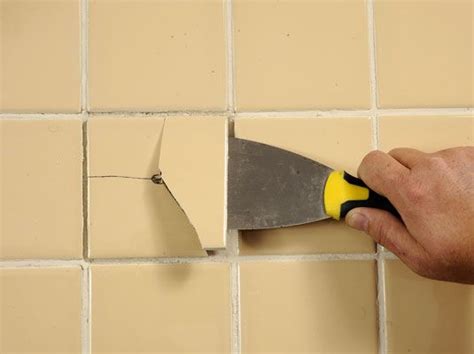 How To Repair Tile That Separated From Wall In Bathroom?