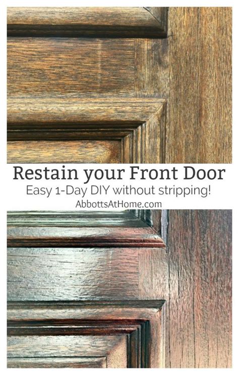 How To Restain A Wooden Exterior Door?
