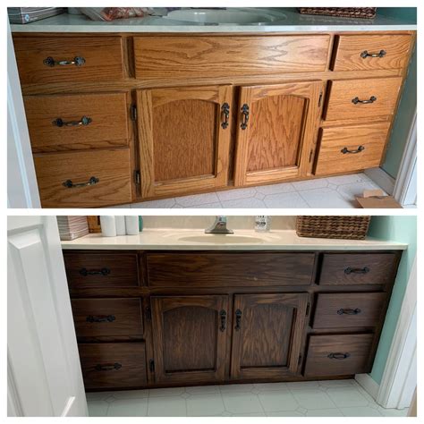 How To Stain Bathroom Cabinets Video?