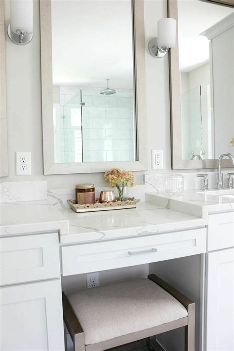 how to turn bathroom sink into makeup vanity?