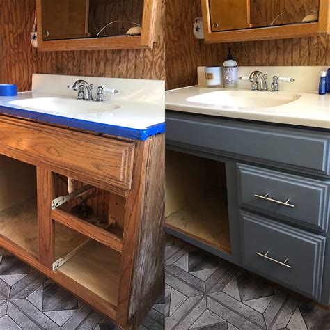 How To Update Old Bathroom Vanity With Paint?