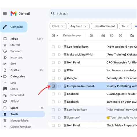 how can i retrieve an email