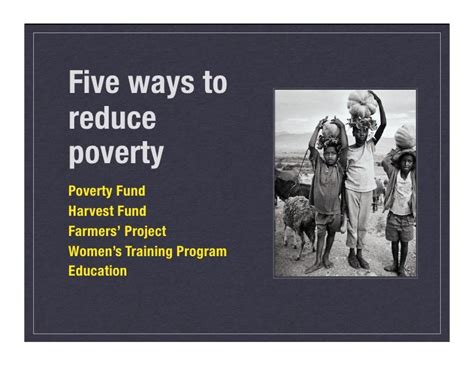 how can we improve poverty