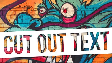 how without more ado cut text dwell in photoshop