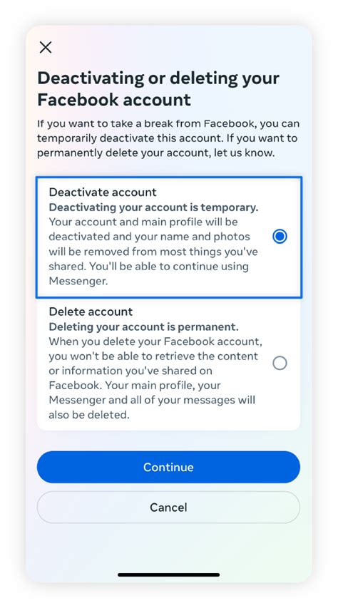 How Could I Deactivate My Facebook Account