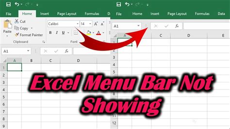 how do i get my menu bar back? [SOLVED] - Excel Help Forum