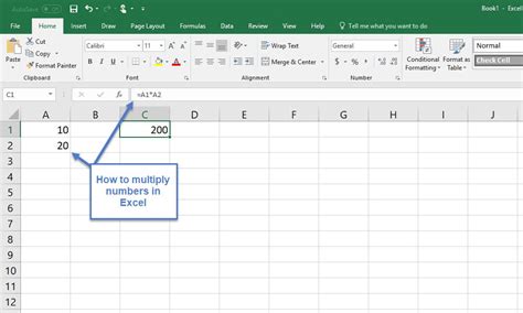 how do i multiply in excel