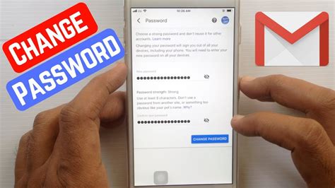 how do i update my gmail password on my iphone