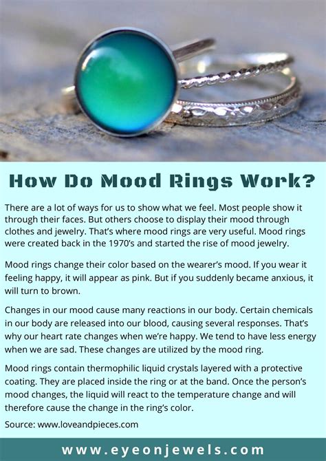 How Do Mood Rings Work Howstuffworks Mood Ring Science - Mood Ring Science