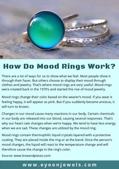 How Do Mood Rings Work Wonderopolis Mood Ring Science - Mood Ring Science