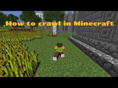 how do you crawl in minecraft