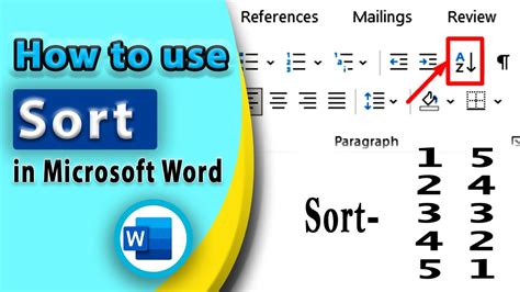 how do you sort in word