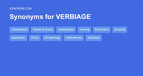 how do you spell verbage