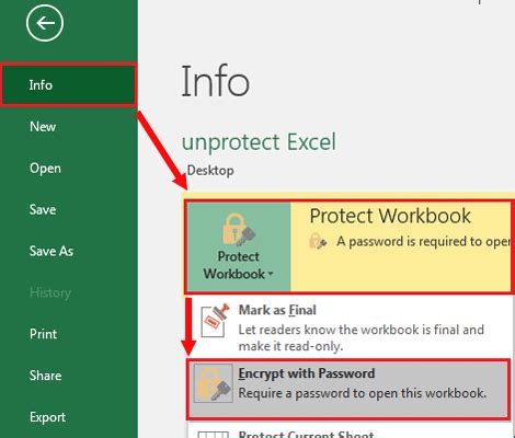 how do you unprotect an excel workbook