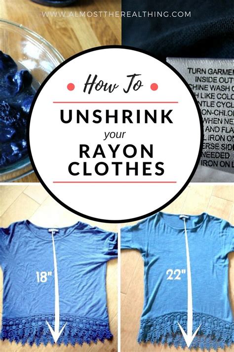 How Do You Unshrink A Rayon Shirt