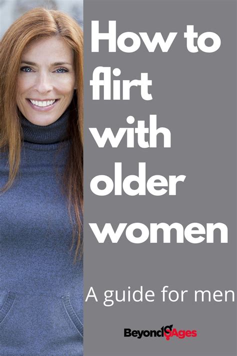 how does an older woman flirt
