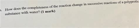 How Does Completeness Of Reaction Affect Solubility