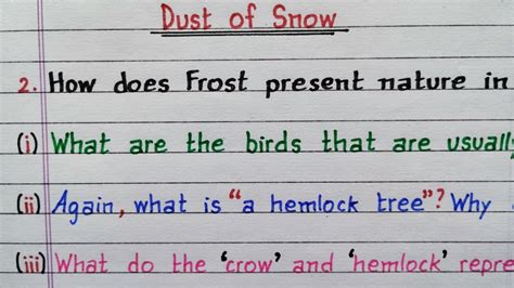 How Does Frost Present Nature In This Poem