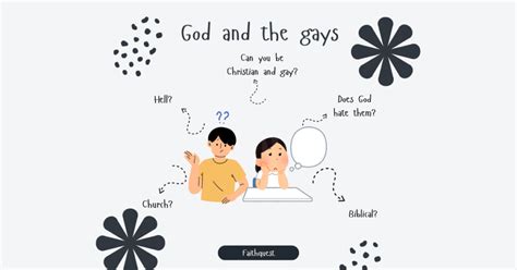 how does god feel about gay