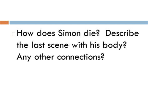 How Does Simon Die In The Lord Of The Flies