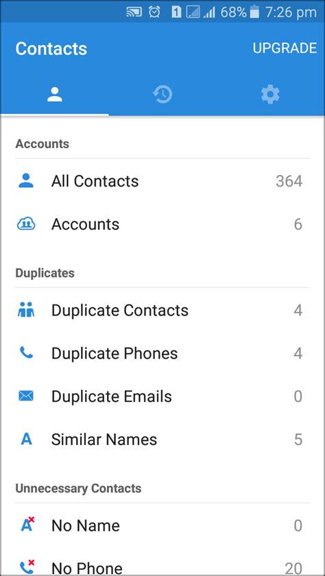 how to photocopy contacts in android