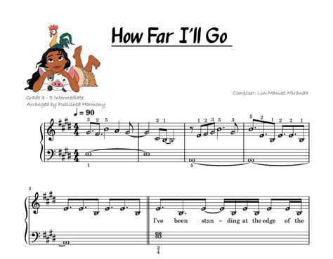 How Far I Go Sheet Music