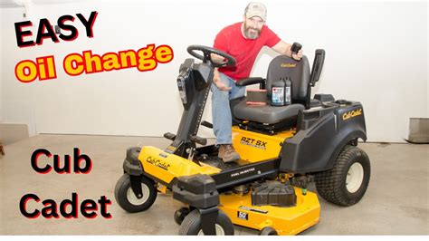 how to change lubricant in cub cadet