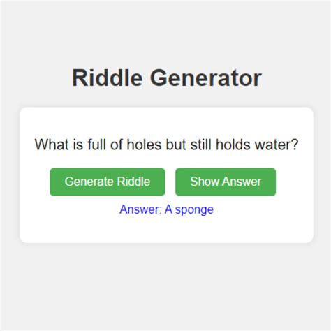 how tolerate create a good riddle