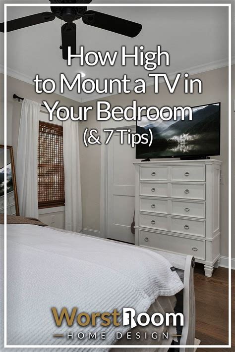 how high mount tv in bedroom