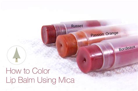 how to add mica to lip balm kit