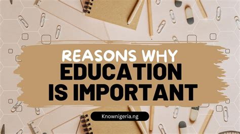 how important education is to man