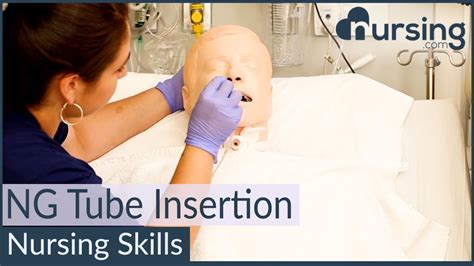 how is an ng tube inserted
