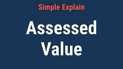 how is assessed value calculated
