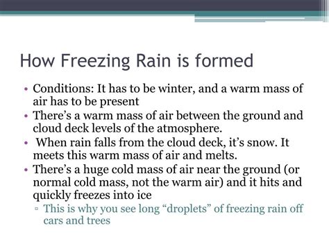how is freezing rain formed