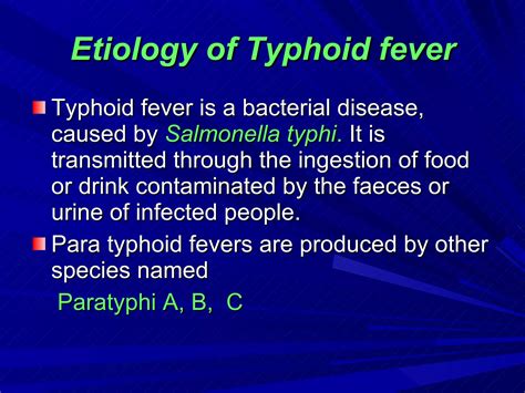 how is typhoid transmitted