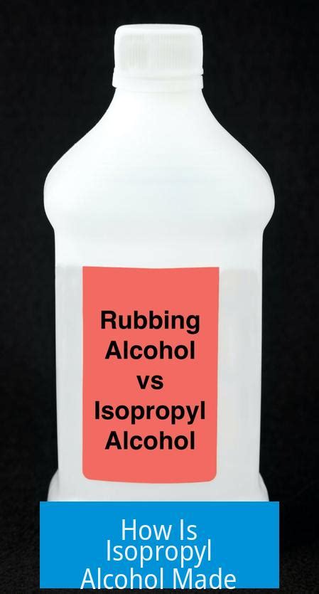 how isopropyl alcohol is made