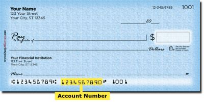 how long is account number on check