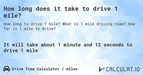 how long is an mile