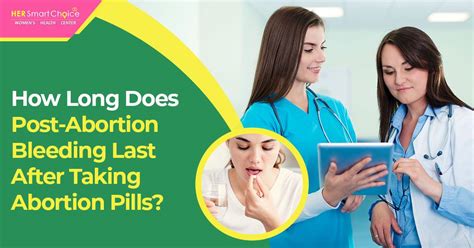 how long pointed bleed after abortion