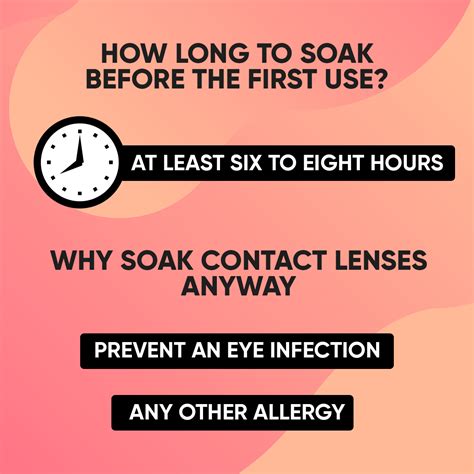 how long should contacts soak in solution