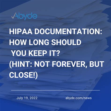 how long to keep hipaa records