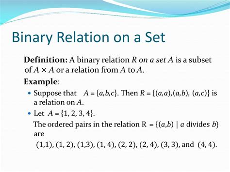 How Many Binary Relations On A Set