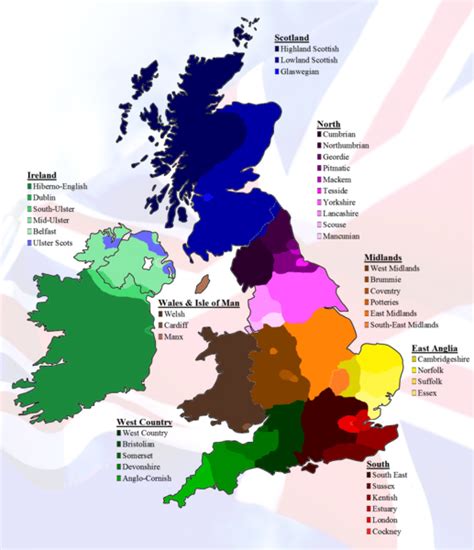 how many dialects in uk