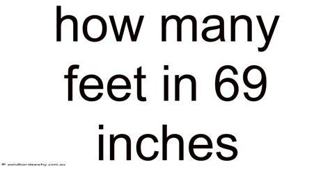 How Many Feet Is 69 Inches
