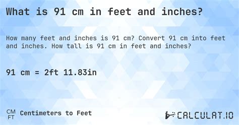 How Many Feet Is 91 Inches