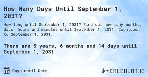 How Many Months Until September