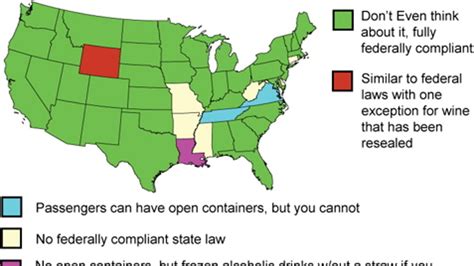 how many states have open container laws which meet federal requirements